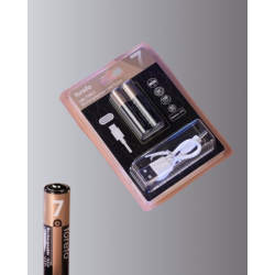 Mey İthalat® Hızlı Şarj Teknolojili USB Şarjlı AAA Pil – 40 Dakikada Tam Şarj