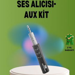 Mey İthalat® Hızlı Şarjlı Bluetooth Ses Alıcısı – Ev, Araç ve Ofis İçin