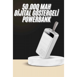 Mey İthalat® Hızlı Taşınabilir 50.000 Mah Powerbank Led Ekran Android ve İOS Uyumlu