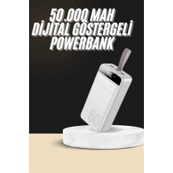 Mey İthalat® Hızlı Taşınabilir 50.000 Mah Powerbank Led Ekran Android ve İOS Uyumlu