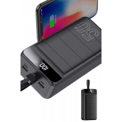 Mey İthalat® Hızlı Taşınabilir 50.000 Mah Powerbank Led Ekran Android ve İOS Uyumlu