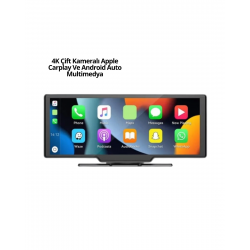 Mey İthalat® Honda Civic, Jazz, HR-V, CR-V, Nissan Qashqai, Micra, Juke,Uyumlu Kablosuz CarPlay & Android Auto Multimedya – Geri Görüş Kameralı