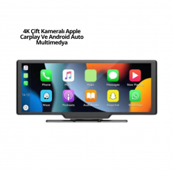 Mey İthalat® Honda Civic, Jazz, HR-V, CR-V, Nissan Qashqai, Micra, Juke,Uyumlu Kablosuz CarPlay & Android Auto Multimedya – Geri Görüş Kameralı