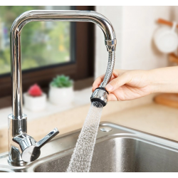 Mey İthalat® Hortumlu Esnek Su Tasarruflu 2 Modlu Musluk Başlığı