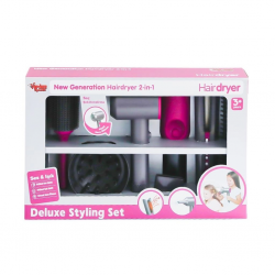 Mey İthalat® HUA-1019 Sesli ve Işıklı 2IN1 Lüks Saç Şekillendirici Set -Vardem Oyuncak