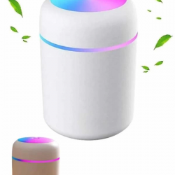 Mey İthalat® Humidifier LED Işıklı Mini Ortam Oda Kokusu Aromaterapi Buhardanlık