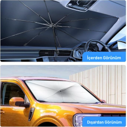 Mey İthalat® Hyundai i30, Ford Fiesta, Seat Ibiza, Renault Clio, Dacia Duster Uyumlu Oto Şemsiye