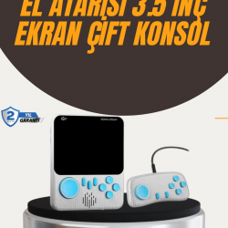 Mey İthalat® İki Kişilik Oyun Deneyimi Sunan Taşınabilir Retro Konsol