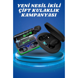 Mey İthalat® İkili Bluetooth Kulaklık Dijital Göstergeli Uzun Pil Ömrü Yüksek Ses Kaliteli
