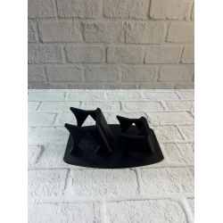 Mey İthalat® İkili Gamepad Tutucu Siyah 7x18 cm Masa ve Raf Düzeni