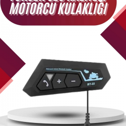 Mey İthalat® Intercom Bluetooth Kask Kulaklık Motosiklet Kulaklık 5.0 Bluetooth