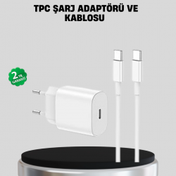 Mey İthalat® iOS Uyumlu 20W USB-C Hızlı Şarj Cihazı Telefon ve Tablet İçin