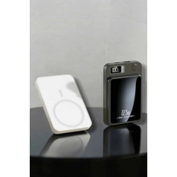 Mey İthalat® iOS Uyumlu 22.5W Hızlı Şarj Magsafe Powerbank Dijital Göstergeli 10.000 mAh