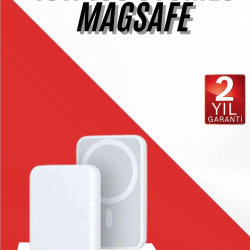Mey İthalat® İOS Uyumlu Magsafe Kablosuz 15w Şarj Powerbank Magesafe