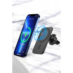 Mey İthalat® İOS Uyumlu Manyetik Tasarım Magsafe İphone 12/13/14/15 araç şarjı