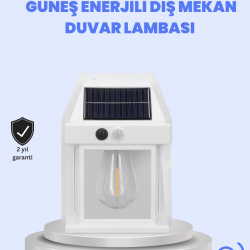 Mey İthalat® IP65 Su Geçirmez Güneş Paneli Dış Mekan Lamba