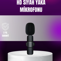 Mey İthalat® iPhone Uyumlu Çift Mikrofonlu Kablosuz Yaka Seti Profesyonel Ses