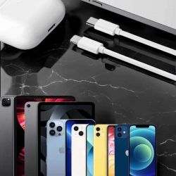 Mey İthalat® Iphone Uyumlu İOS Uyumlu Lightning Hızlı Şarj Tye C Lightning Şarj Kablosu