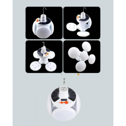 Mey İthalat® IPX4 Suya Dayanıklı, Katlanabilir LED Kamp Lambası ve Acil Durum Işığı