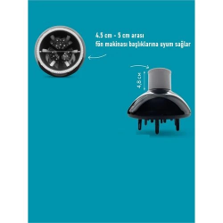 Mey İthalat® Isı Ayarlamalı Fön Için Difüzör Vigo Başlık Dönerli Profesyonel