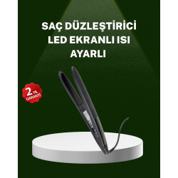 Mey İthalat® Isı Ayarlı 2025 Titanyum Kaplama Seramik Plakalı Saç Düzleştirici A Kalite Orijinal