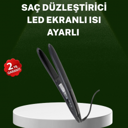 Mey İthalat® Isı Ayarlı 2025 Titanyum Kaplama Seramik Plakalı Saç Düzleştirici A Kalite Orijinal