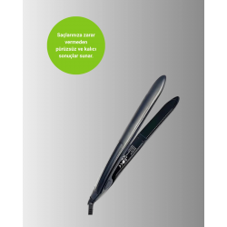 Mey İthalat® Isı Ayarlı 2025 Titanyum Kaplama Seramik Plakalı Saç Düzleştirici A Kalite Orijinal