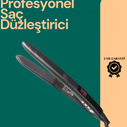 Mey İthalat® Isı Ayarlı Profesyonel Saç Düzleştirici – Titanyum Seramik Plaka