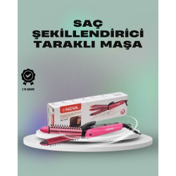 Mey İthalat® Isı Koruyucu ve Sabitleyici Özellikli Profesyonel Saç Maşası