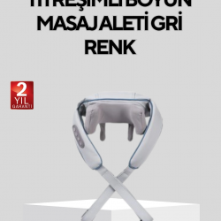 Mey İthalat® Isı Terapili Boyun ve Omuz Masaj Cihazı Sessiz Motorlu Çok Bölgeli Kullanım