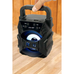 Mey İthalat® Işıklı Bluetooth Hoparlör Müzik ve Renkli Işık Taşınabiilir