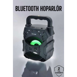 Mey İthalat® Işıklı Bluetooth Hoparlör Müzik ve Renkli Işık Taşınabiilir