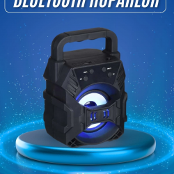 Mey İthalat® Işıklı Bluetooth Hoparlör Ses Bombası Taşınabilir Yüksek Ses Kaliteli Radyo Özelliği