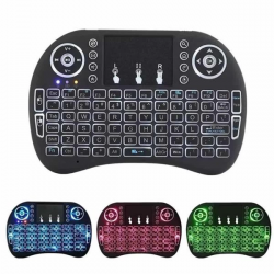 Mey İthalat® Işıklı Kablosuz Mini Klavye ve Dokunmatik Mouse Seti Türkçe Kablosuz