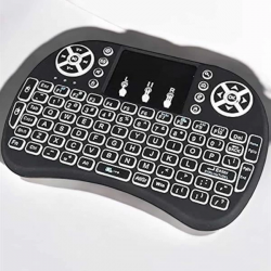 Mey İthalat® Işıklı Kablosuz Mini Q Klavye Tüm Cihazlara Uyumlu