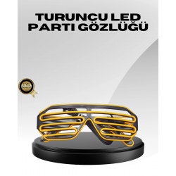 Mey İthalat® Işıklı Tasarımlı LED Gözlük Eğlence Aksesuarı