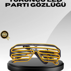 Mey İthalat® Işıklı Tasarımlı LED Gözlük Eğlence Aksesuarı