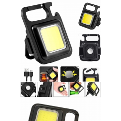 Mey İthalat® Işıldak USB Şarjlı Cep El Feneri Taşınabilir Mini Led Işık Çok Fonksiyonlu