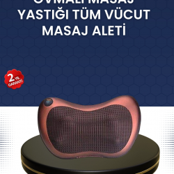 Mey İthalat® Isıtma Özellikli Derin Yoğurma Masaj Yastığı Priz & Çakmak Girişli