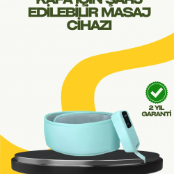Mey İthalat® Isıtmalı Baş Masaj Aleti Rahatlatıcı ve Stres Giderici Tasarım