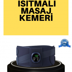 Mey İthalat® Dijital Ekranlı Isıtmalı Masaj Kemeri Bel Çevresi 100 cm Altı İçin Uygun