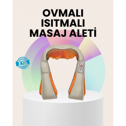 Mey İthalat® Isıtmalı Ovmalı Masaj Aleti Kas Gevşetici ve Kan Dolaşımı Düzenleyici