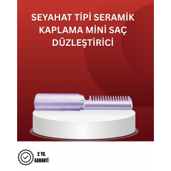 Mey İthalat® Isıtmalı Saç Düzleştirici Fırça – Kablosuz ve Hafif Tasarım