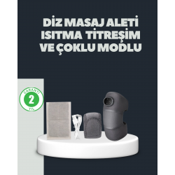 Mey İthalat® Isıtmalı Titreşimli Diz Masaj Cihazı 3D Rezonans Teknolojili