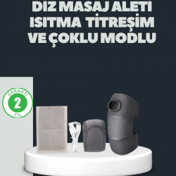 Mey İthalat® Isıtmalı Titreşimli Diz Masaj Cihazı 3D Rezonans Teknolojili