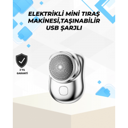 Mey İthalat® Islak-Kuru Kullanımlı Suya Dayanıklı Mini Tıraş Cihazı