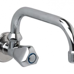 Mey İthalat® İtimat Alfa 213 Tek Su Girişli Duvardan Batarya