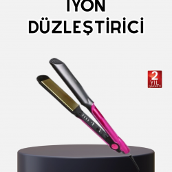 Mey İthalat® İyonik Saç Düzleştirici – 220°C Isıya Kadar Çıkan, LED Göstergeli ve Eşit Isı Dağılımlı Plaka