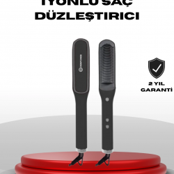 Mey İthalat® İyonlu Saç Düzleştirici Tarak Hızlı Isınma ve Ayarlanabilir Isı
