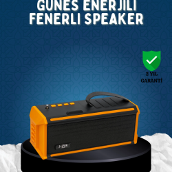 Mey İthalat® J-IPOX P520 Bluetooth Hoparlör 8W Güçlü Ses Solar Şarj FM Radyo